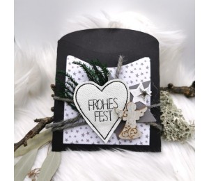 Stickserie ITH - Anhänger Weihnachtsherzen